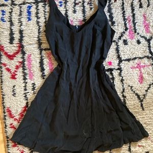 Vintage 100% silk little black dress